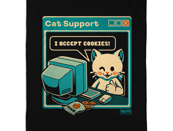 Tech Support I Accept Cookies Cat