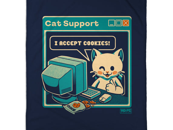 Tech Support I Accept Cookies Cat