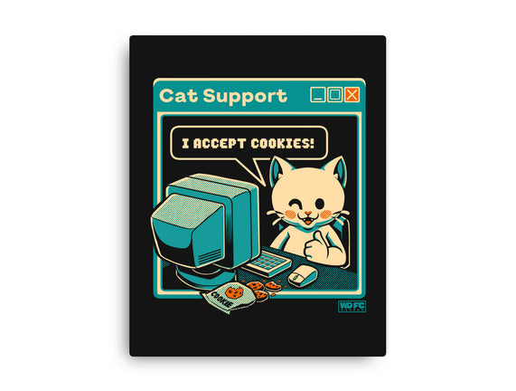 Tech Support I Accept Cookies Cat