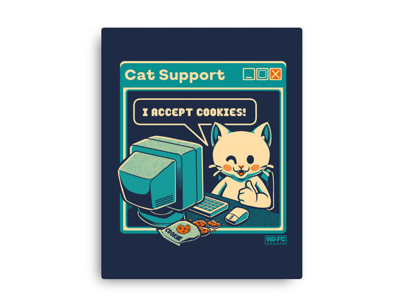 Tech Support I Accept Cookies Cat