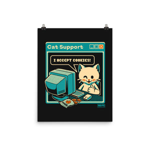 Tech Support I Accept Cookies Cat
