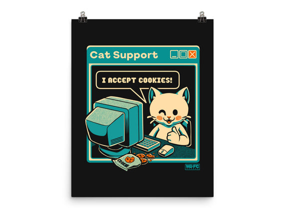 Tech Support I Accept Cookies Cat