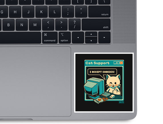 Tech Support I Accept Cookies Cat