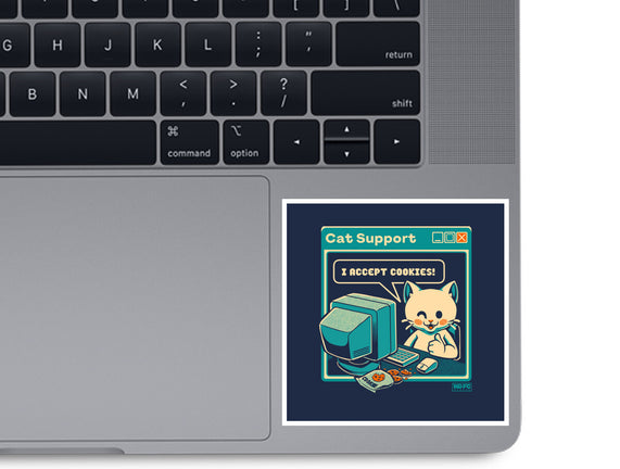 Tech Support I Accept Cookies Cat