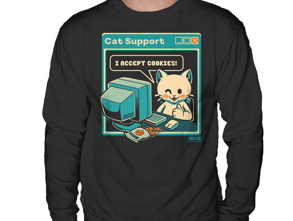 Tech Support I Accept Cookies Cat