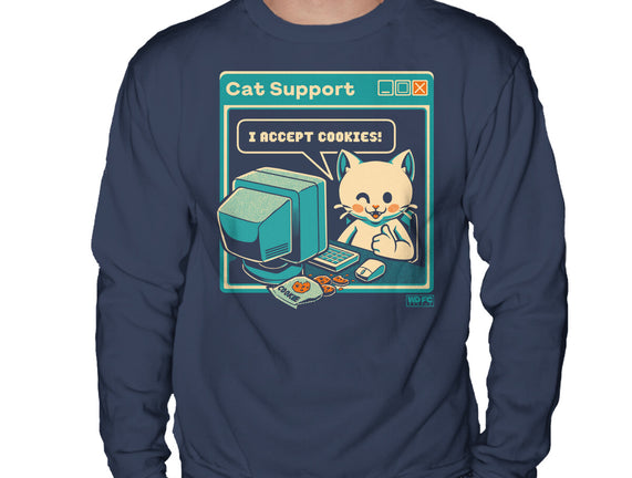 Tech Support I Accept Cookies Cat