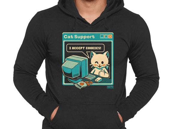 Tech Support I Accept Cookies Cat
