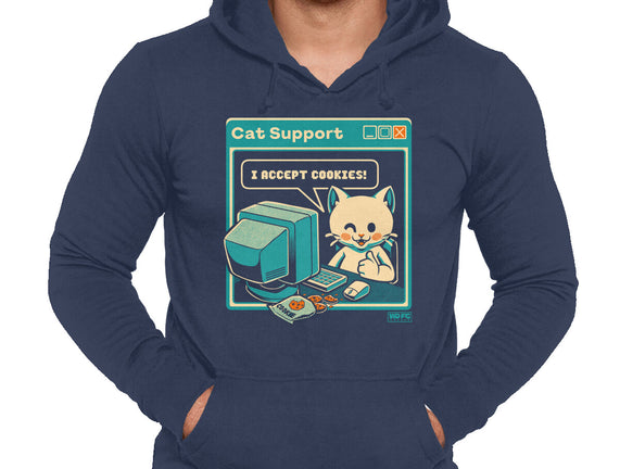 Tech Support I Accept Cookies Cat