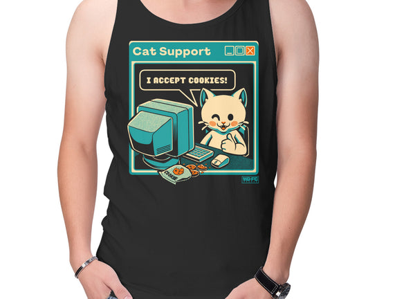 Tech Support I Accept Cookies Cat