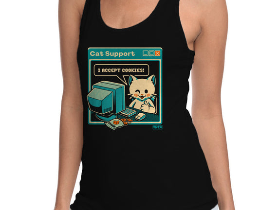 Tech Support I Accept Cookies Cat
