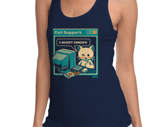 Tech Support I Accept Cookies Cat