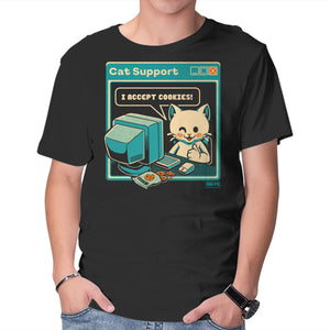 Tech Support I Accept Cookies Cat
