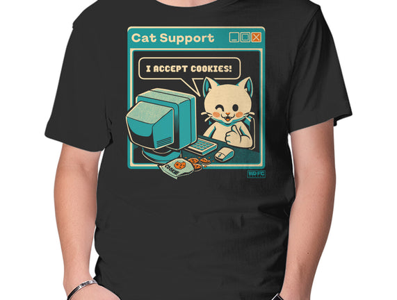 Tech Support I Accept Cookies Cat