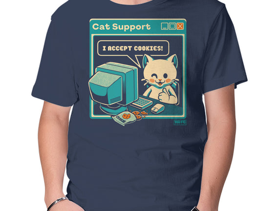 Tech Support I Accept Cookies Cat