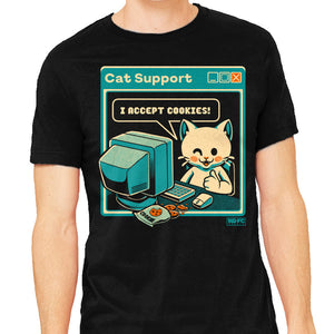 Tech Support I Accept Cookies Cat