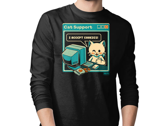 Tech Support I Accept Cookies Cat