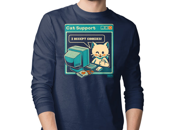 Tech Support I Accept Cookies Cat