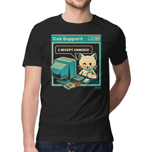 Tech Support I Accept Cookies Cat