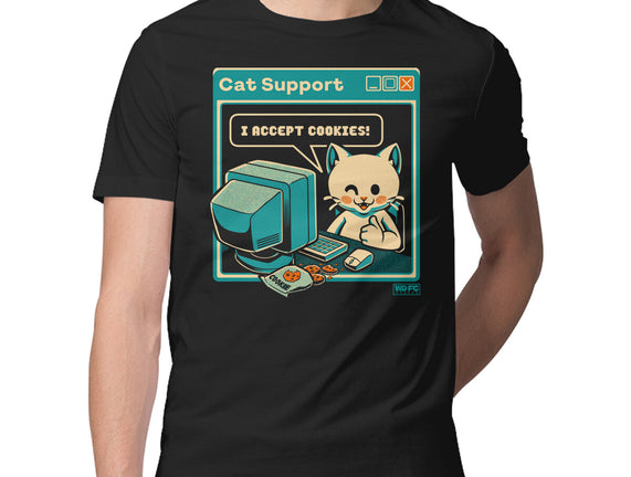 Tech Support I Accept Cookies Cat