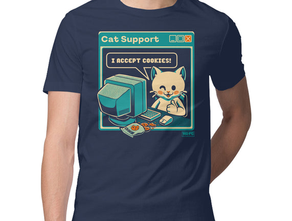 Tech Support I Accept Cookies Cat