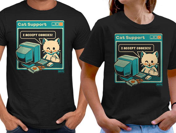 Tech Support I Accept Cookies Cat