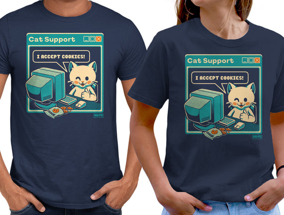 Tech Support I Accept Cookies Cat