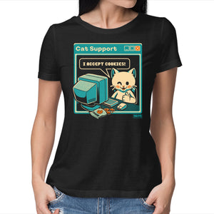 Tech Support I Accept Cookies Cat