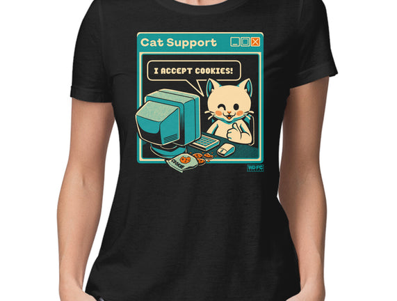Tech Support I Accept Cookies Cat