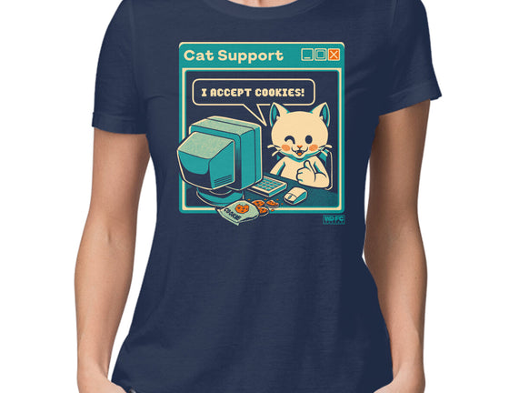 Tech Support I Accept Cookies Cat
