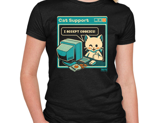 Tech Support I Accept Cookies Cat