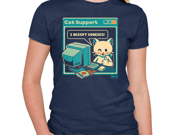 Tech Support I Accept Cookies Cat
