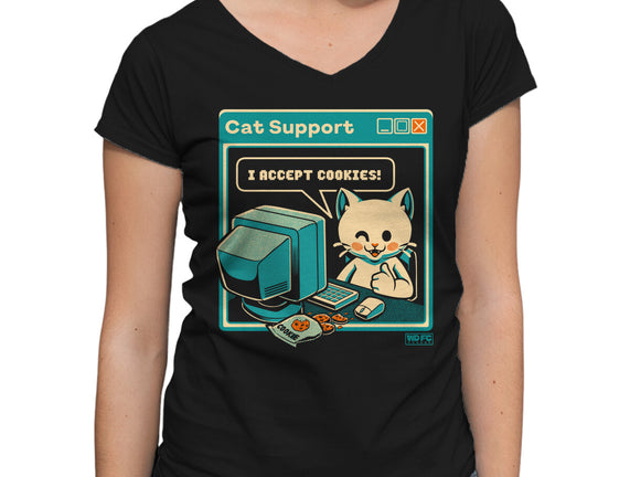 Tech Support I Accept Cookies Cat