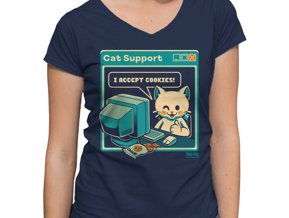 Tech Support I Accept Cookies Cat