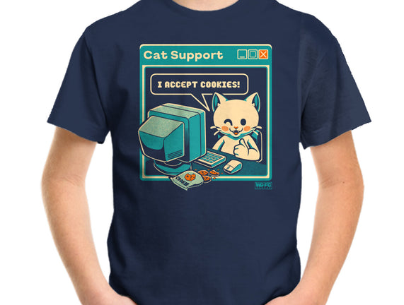 Tech Support I Accept Cookies Cat