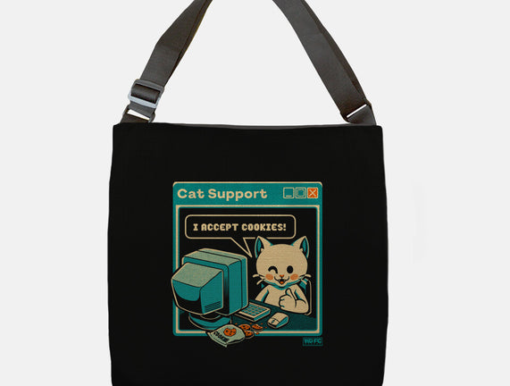 Tech Support I Accept Cookies Cat
