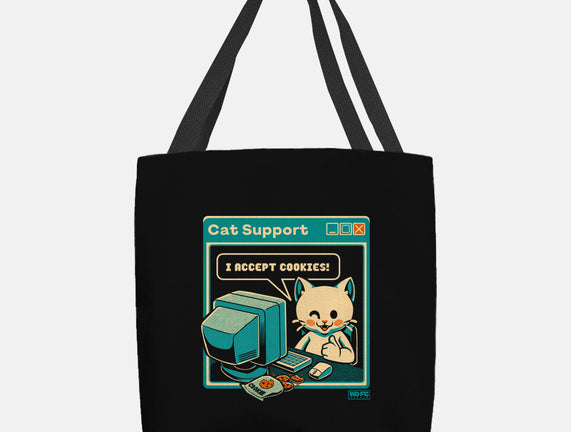 Tech Support I Accept Cookies Cat