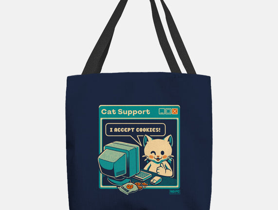 Tech Support I Accept Cookies Cat
