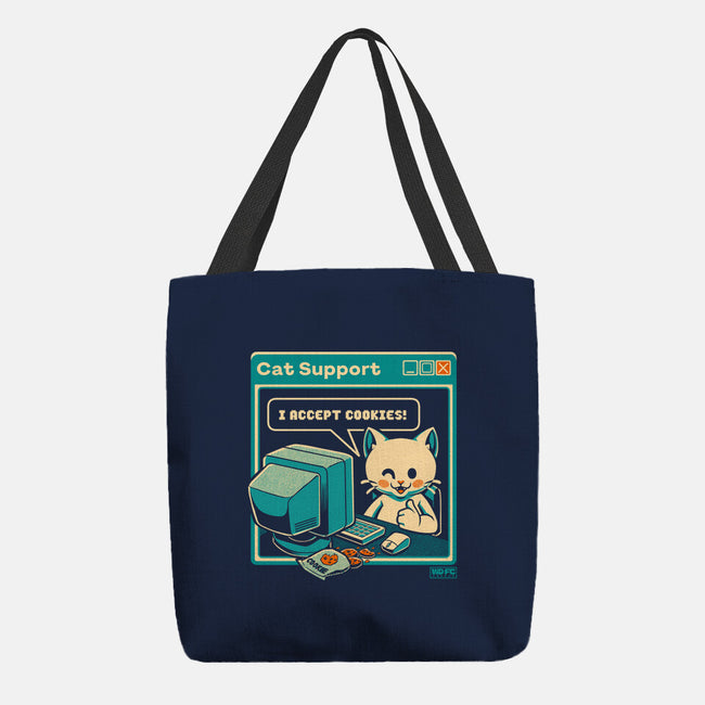 Tech Support I Accept Cookies Cat-None-Basic Tote-Bag-worlddominationforcats