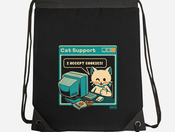 Tech Support I Accept Cookies Cat