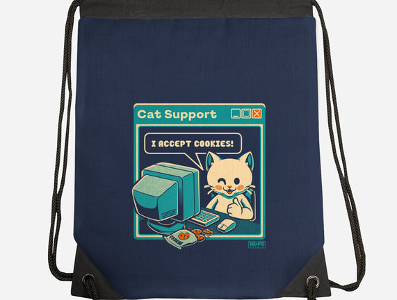 Tech Support I Accept Cookies Cat