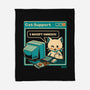 Tech Support I Accept Cookies Cat-None-Fleece-Blanket-worlddominationforcats