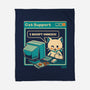 Tech Support I Accept Cookies Cat-None-Fleece-Blanket-worlddominationforcats