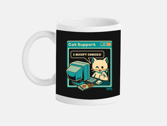 Tech Support I Accept Cookies Cat