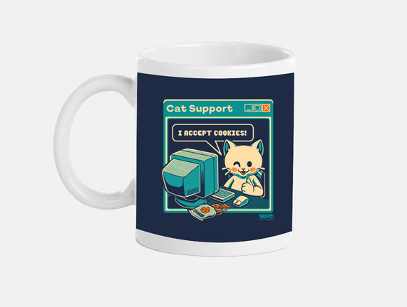 Tech Support I Accept Cookies Cat