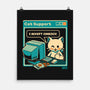 Tech Support I Accept Cookies Cat-None-Matte-Poster-worlddominationforcats