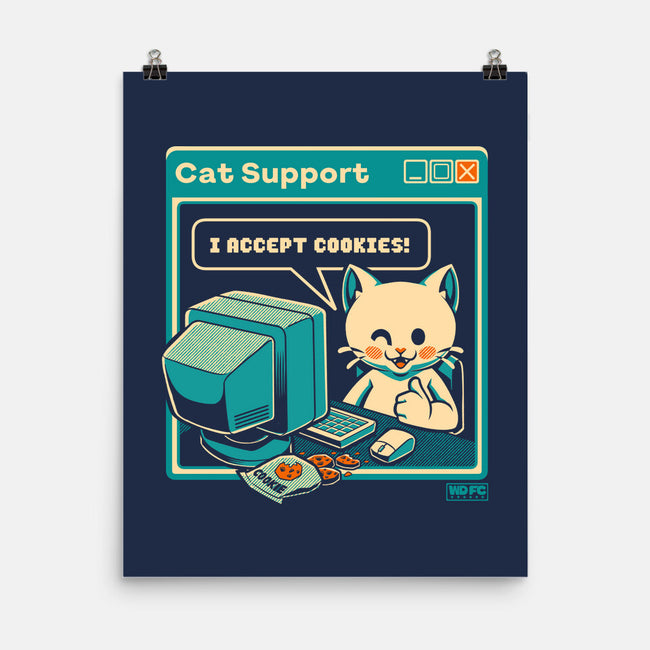Tech Support I Accept Cookies Cat-None-Matte-Poster-worlddominationforcats