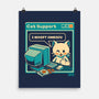 Tech Support I Accept Cookies Cat-None-Matte-Poster-worlddominationforcats