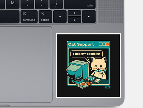 Tech Support I Accept Cookies Cat