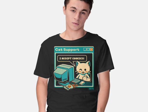 Tech Support I Accept Cookies Cat