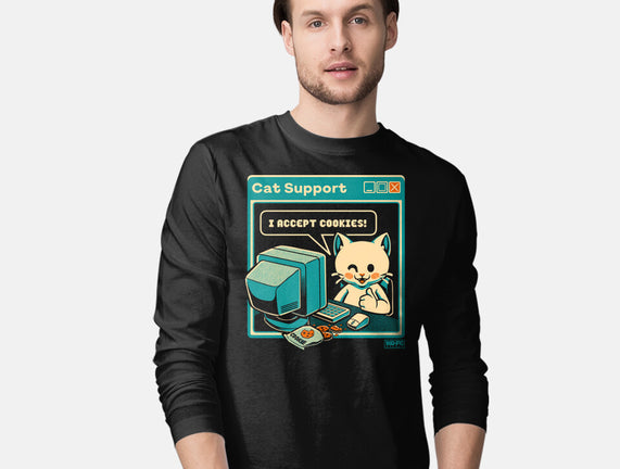 Tech Support I Accept Cookies Cat